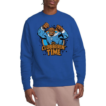 Royal Blue - Lifestyle - Fantastic Four Unisex Adult Clobberin´ Time Thing Sweatshirt