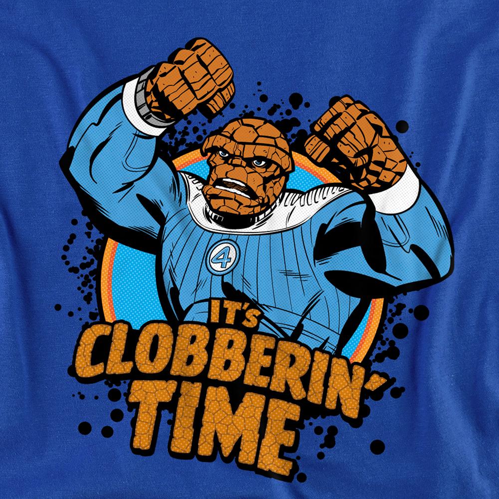 Royal Blue - Side - Fantastic Four Unisex Adult Clobberin´ Time Thing Sweatshirt