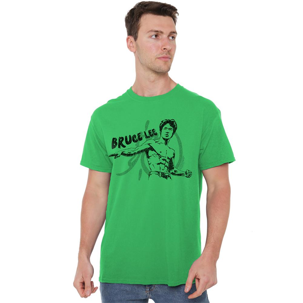 Kelly Green - Lifestyle - Bruce Lee Unisex Adult Portrait T-Shirt
