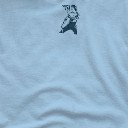 Light Blue - Side - Bruce Lee Unisex Adult Fighter T-Shirt