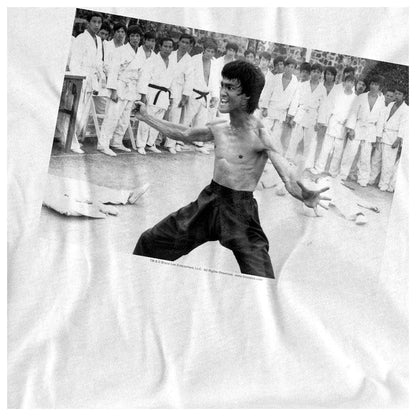 White - Side - Bruce Lee Unisex Adult Triumphant Long-Sleeved T-Shirt