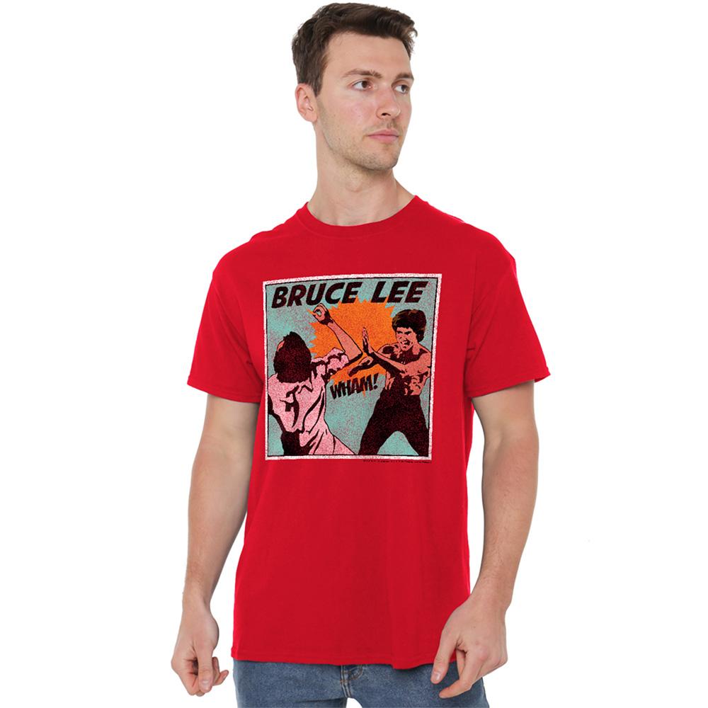 Red - Lifestyle - Bruce Lee Unisex Adult Comic Panel T-Shirt