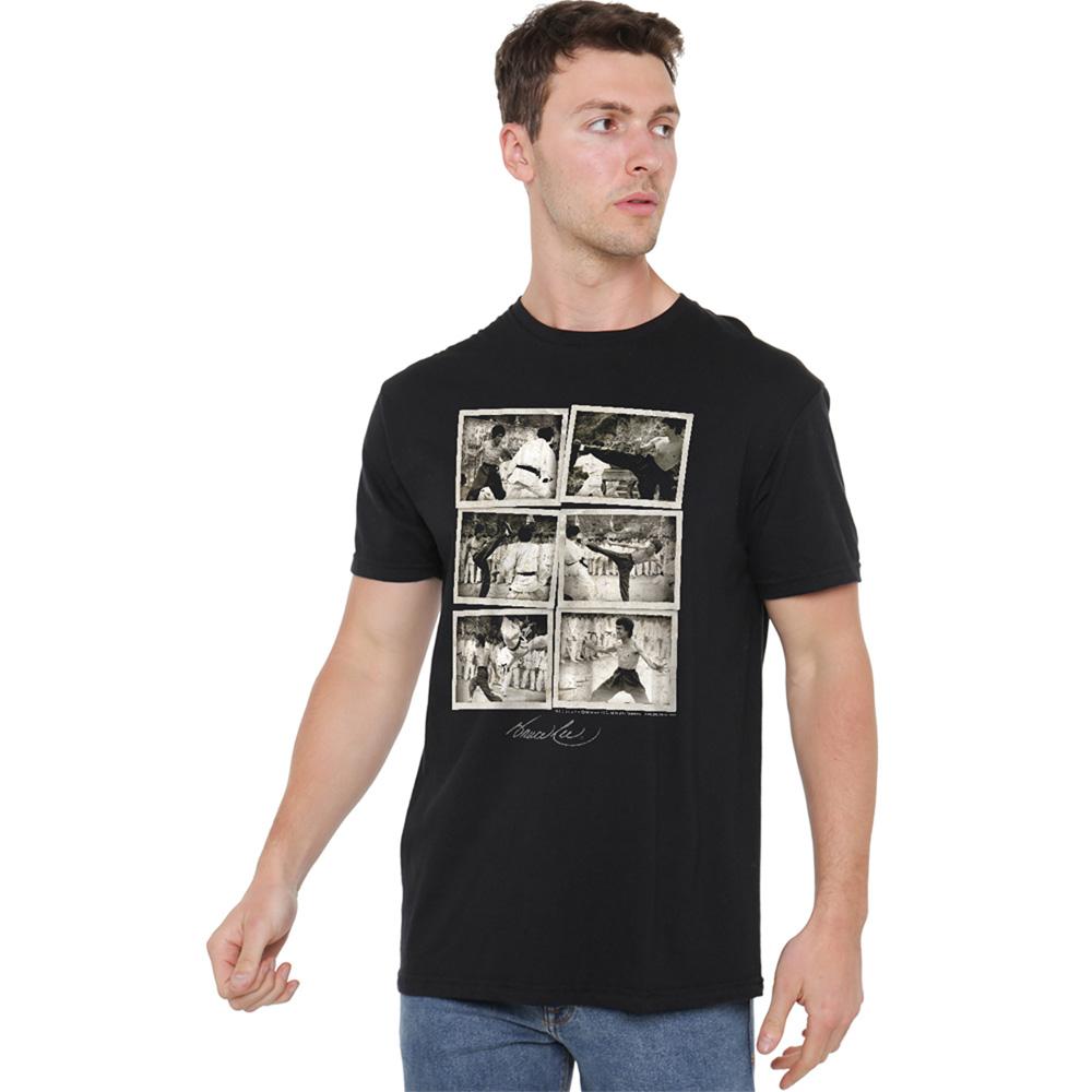 Black - Lifestyle - Bruce Lee Unisex Adult Snap Shots T-Shirt