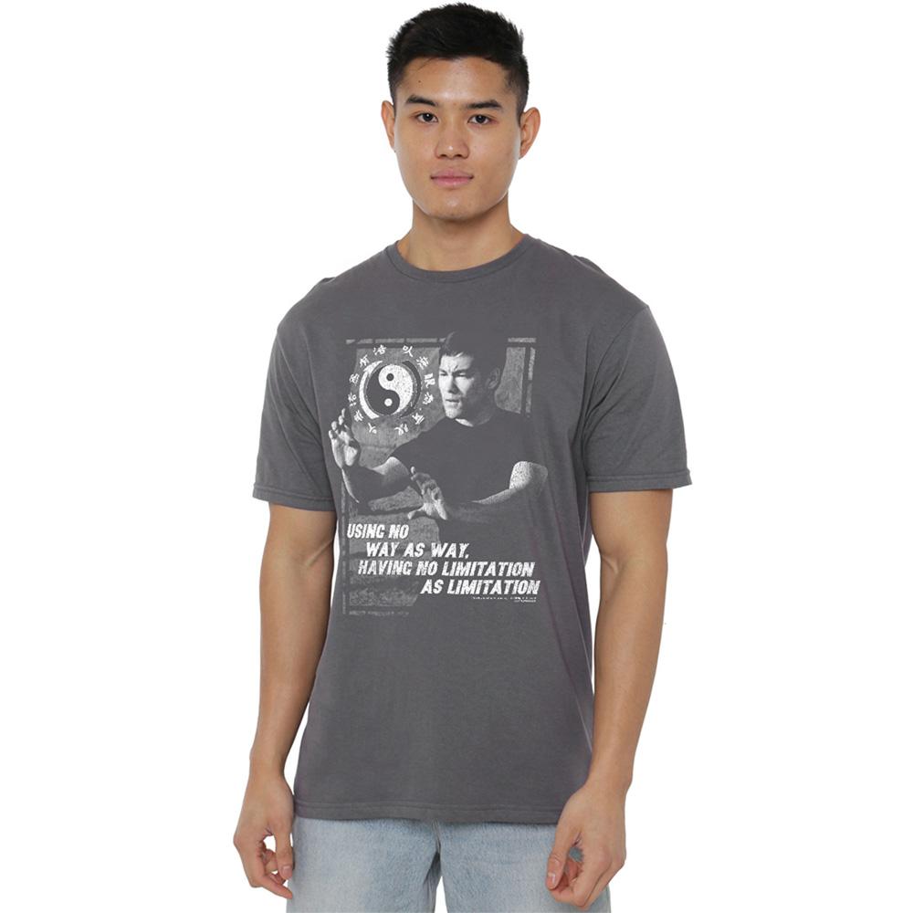 Charcoal - Lifestyle - Bruce Lee Unisex Adult No Way As A Way T-Shirt