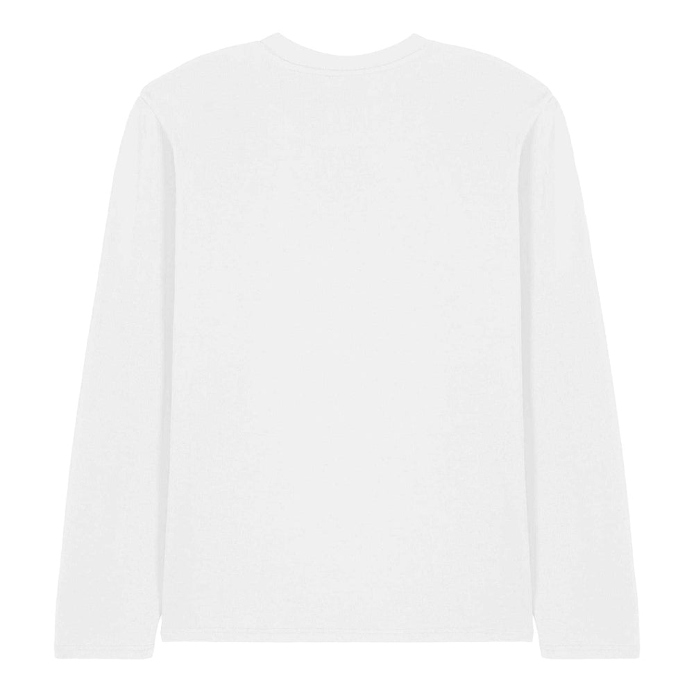 White - Back - Bruce Lee Unisex Adult Revving Up Long-Sleeved T-Shirt