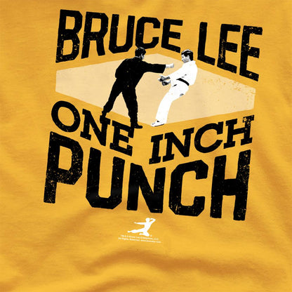 Gold - Side - Bruce Lee Unisex Adult One Inch Punch T-Shirt