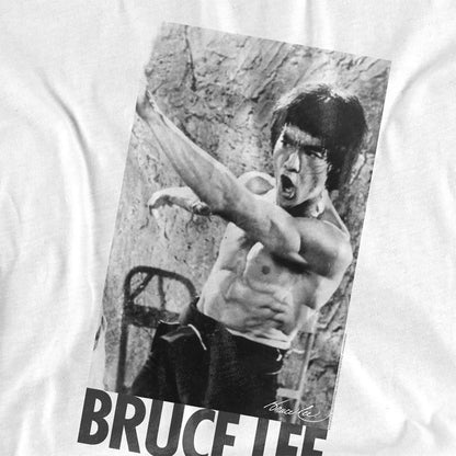 White - Side - Bruce Lee Unisex Adult Black and White 2 T-Shirt
