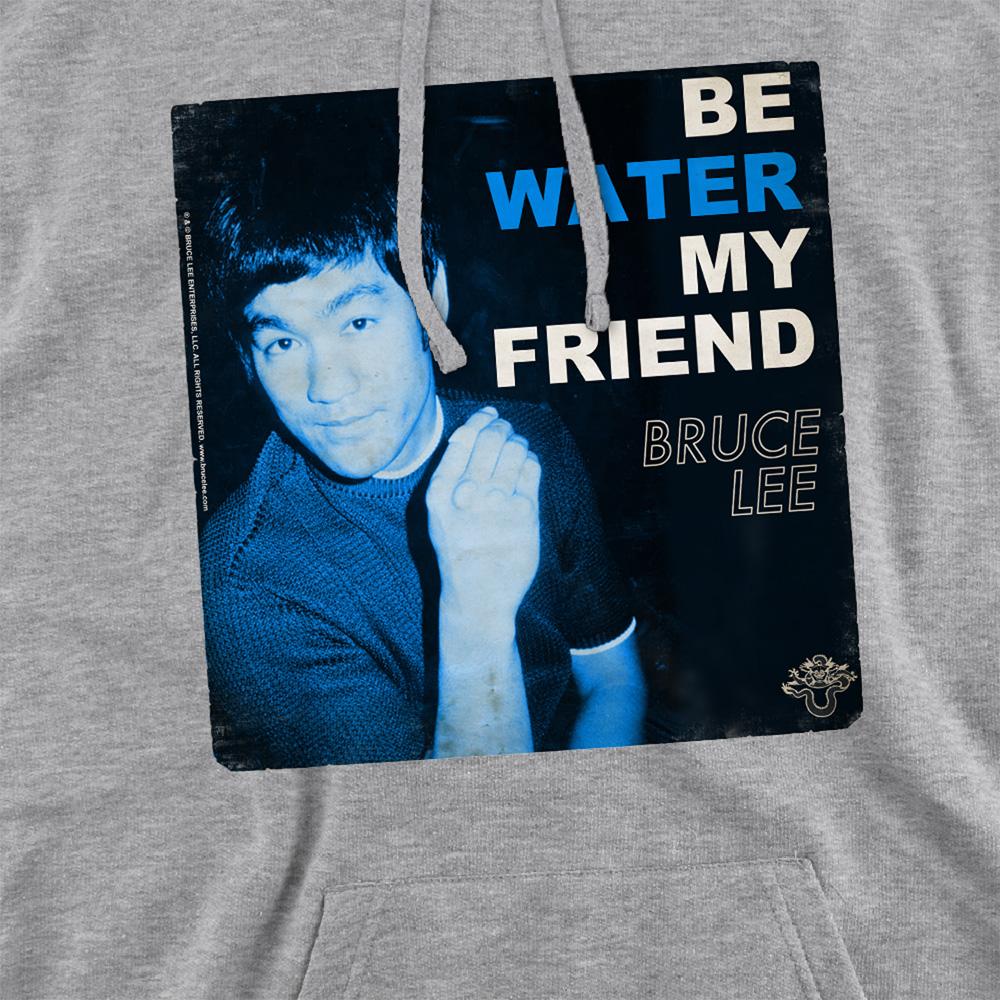 Athletic Heather - Side - Bruce Lee Unisex Adult Water Hoodie