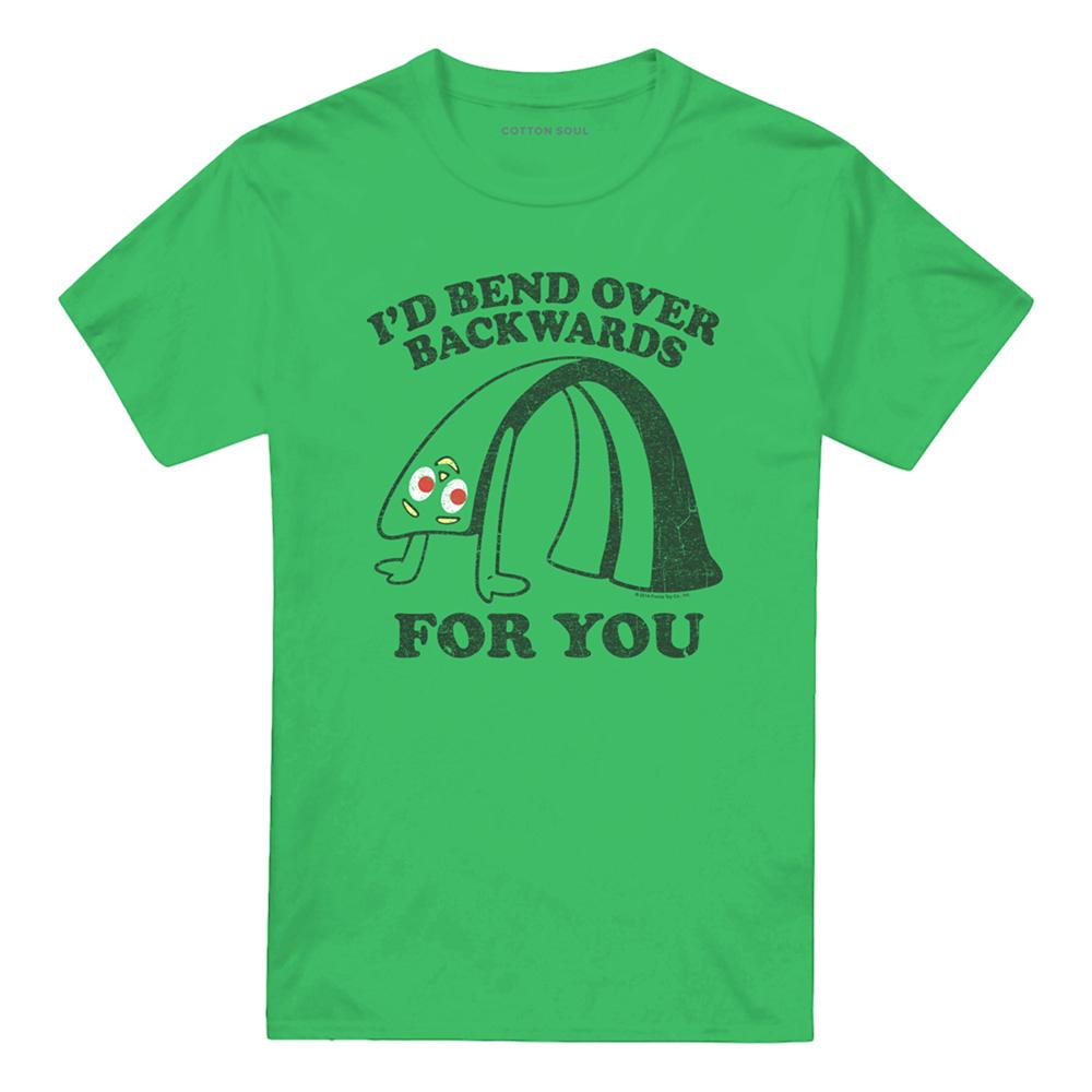 Kelly Green - Front - Gumby Unisex Adult Bend Backwards T-Shirt