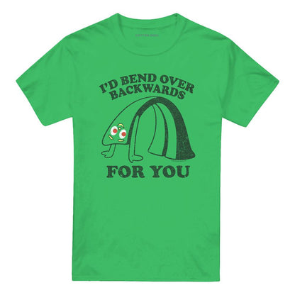 Kelly Green - Front - Gumby Unisex Adult Bend Backwards T-Shirt