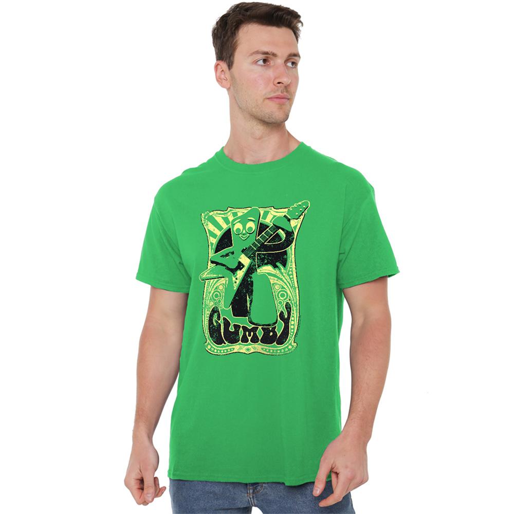 Kelly Green - Lifestyle - Gumby Unisex Adult Vintage Rock Poster T-Shirt