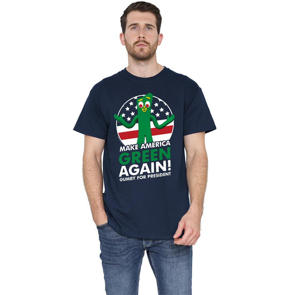 Navy - Lifestyle - Gumby Unisex Adult For President T-Shirt