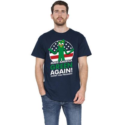 Navy - Lifestyle - Gumby Unisex Adult For President T-Shirt