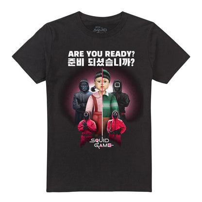 Black - Front - Squid Game Unisex Adult Korean T-Shirt