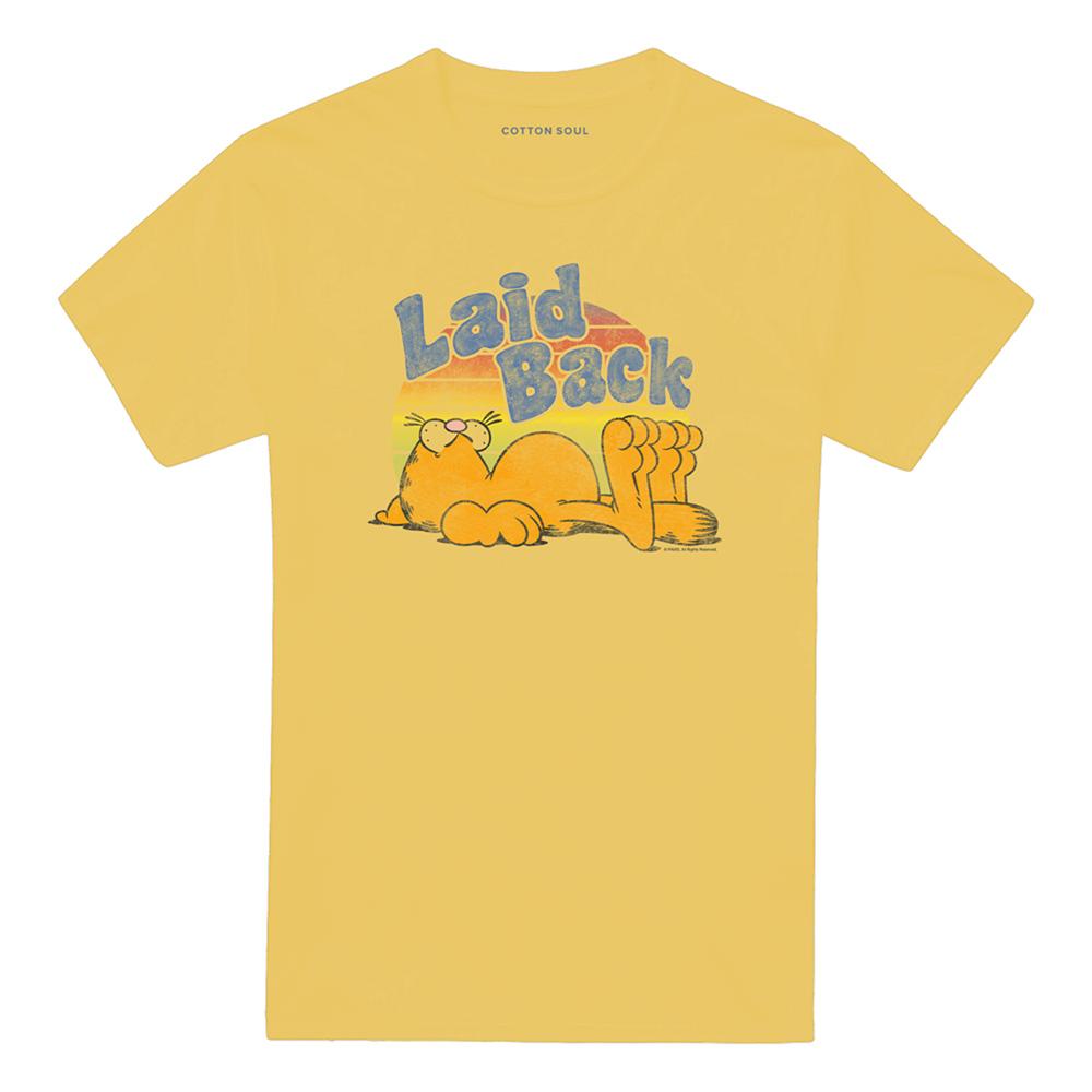 Banana Yellow - Front - Garfield Unisex Adult Rad T-Shirt