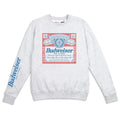 Grey Heather - Front - Budweiser Womens-Ladies OG Crew Neck Sweatshirt