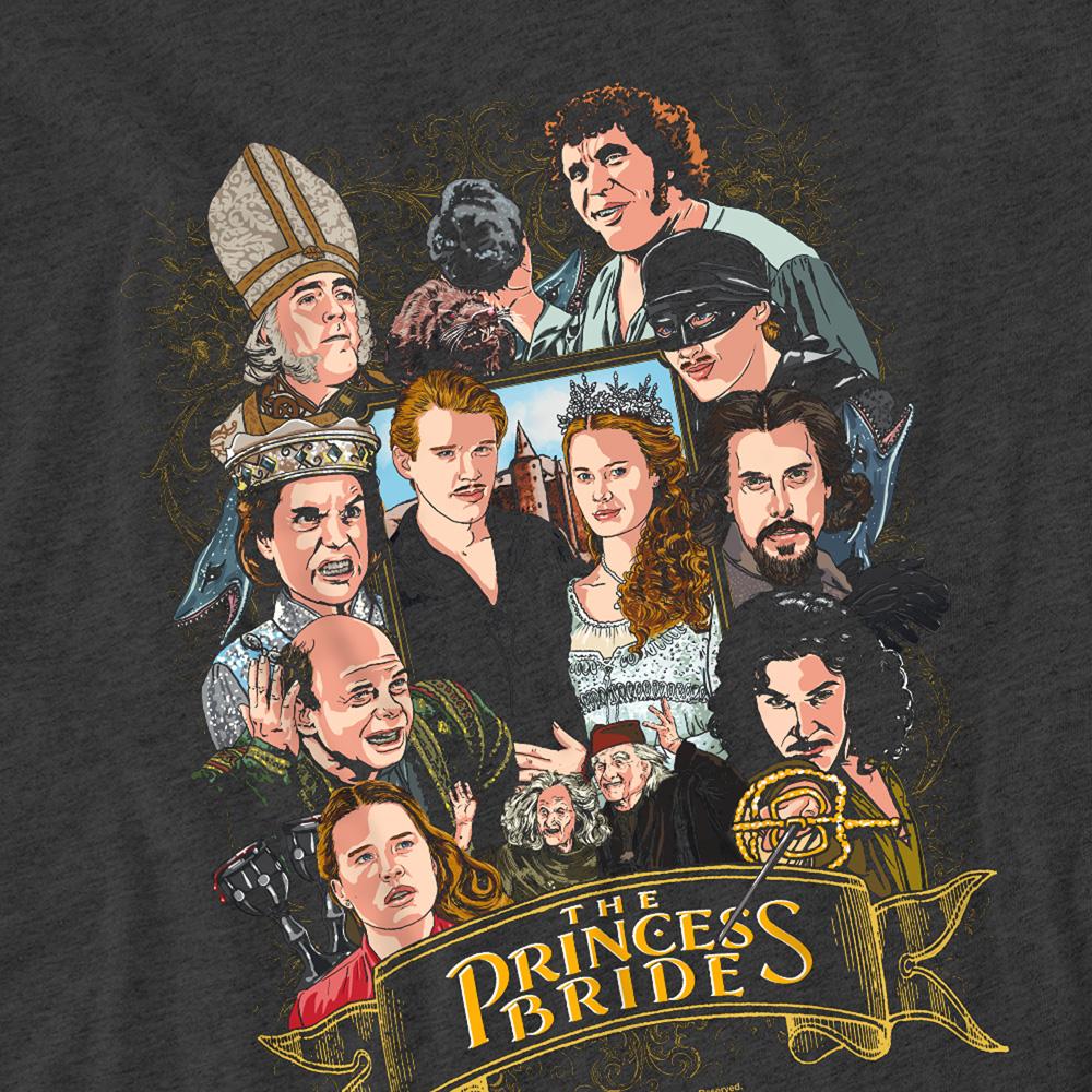 Charcoal - Side - The Princess Bride Unisex Adult Players T-Shirt