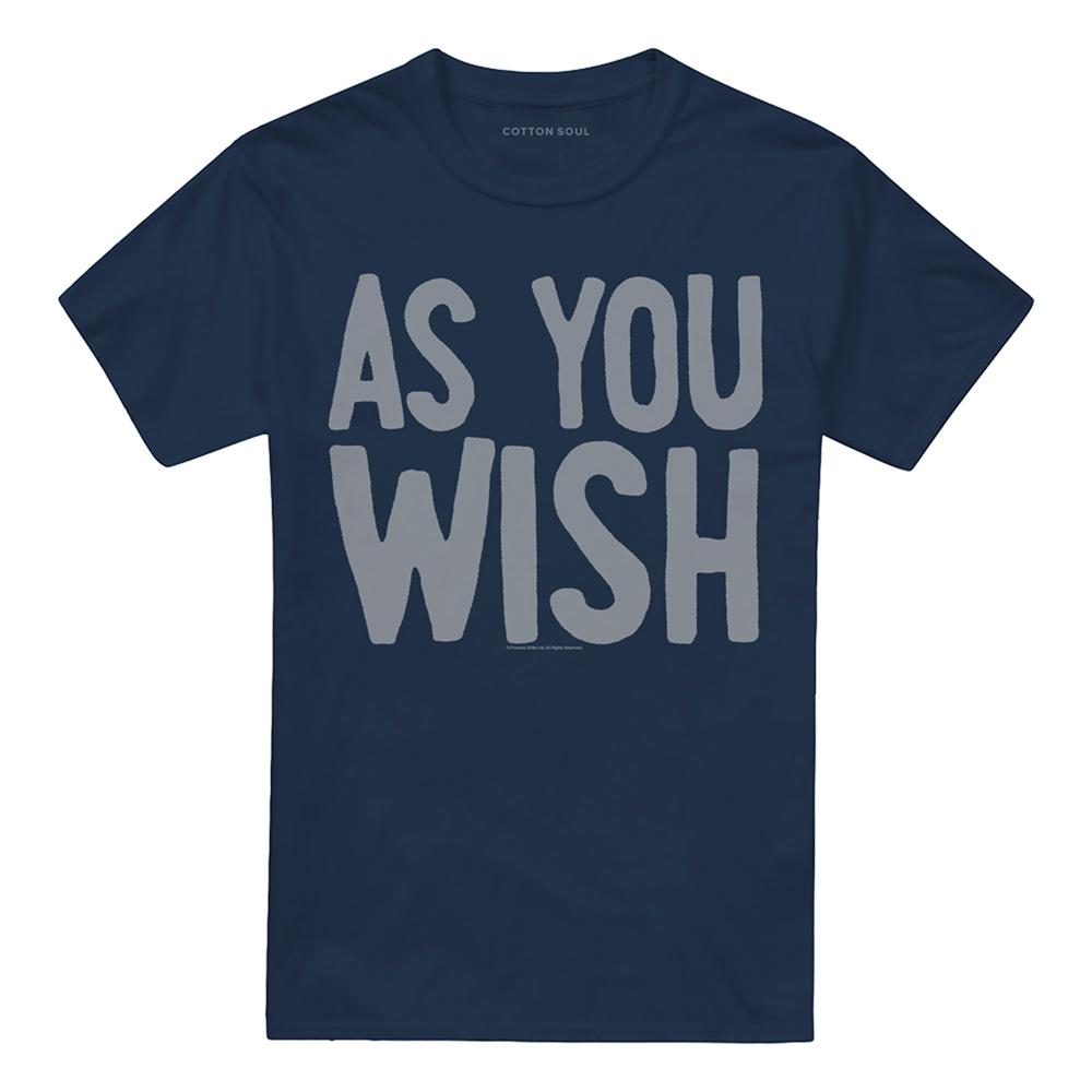 Navy - Front - The Princess Bride Unisex Adult As You Wish T-Shirt