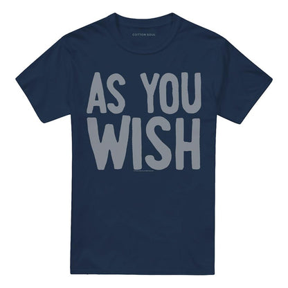 Navy - Front - The Princess Bride Unisex Adult As You Wish T-Shirt