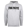 Sports Grey - Front - Fortnite Boys Logo Hoodie