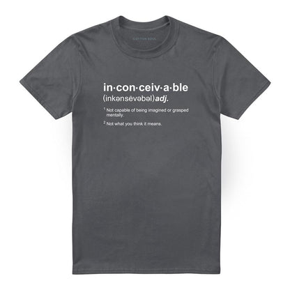 Charcoal - Front - The Princess Bride Unisex Adult Definition T-Shirt
