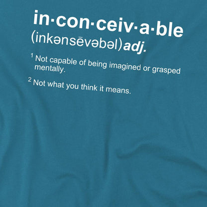 Slate - Side - The Princess Bride Unisex Adult Definition T-Shirt