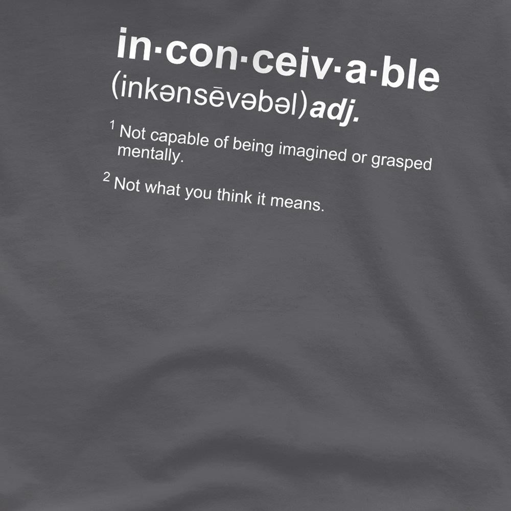 Charcoal - Side - The Princess Bride Unisex Adult Definition T-Shirt