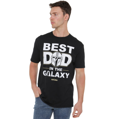 Black - Pack Shot - Star Wars Mens Best Dad In The Galaxy T-Shirt