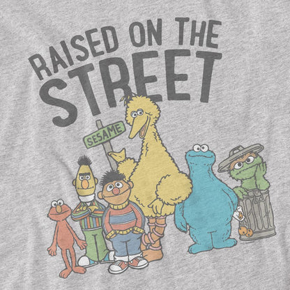 Athletic Heather - Side - Sesame Street Unisex Adult The In My Hood T-Shirt