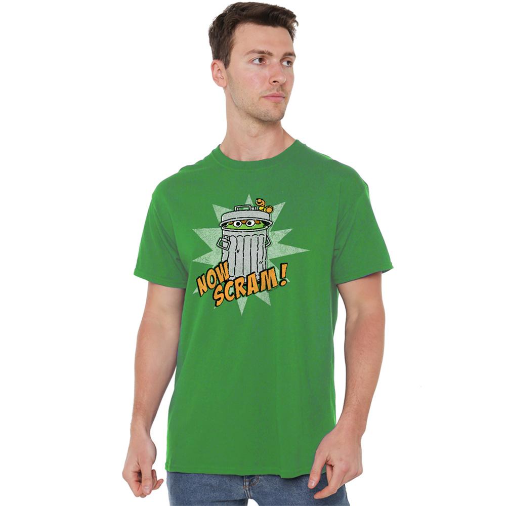 Kelly Green - Back - Sesame Street Unisex Adult Now Scram T-Shirt