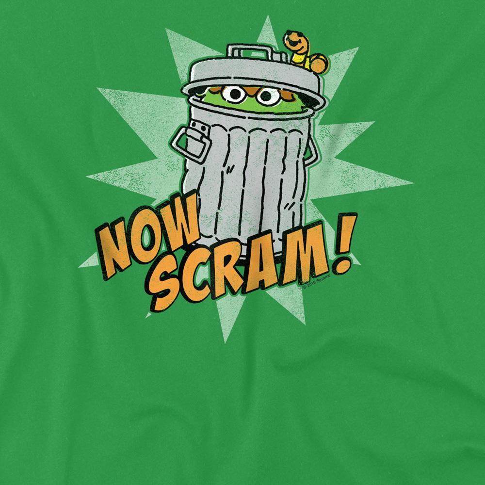 Kelly Green - Side - Sesame Street Unisex Adult Now Scram T-Shirt