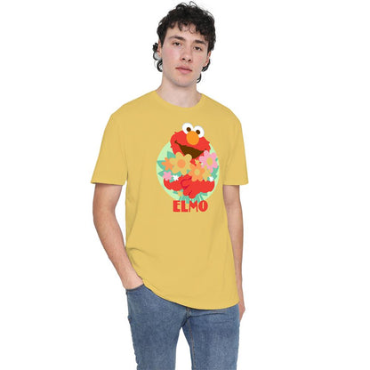 Banana Yellow - Back - Sesame Street Unisex Adult Flowers For You T-Shirt