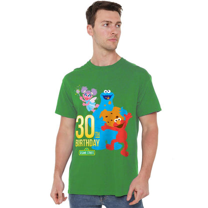 Kelly Green - Back - Sesame Street Unisex Adult T-Shirt
