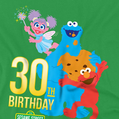 Kelly Green - Side - Sesame Street Unisex Adult T-Shirt