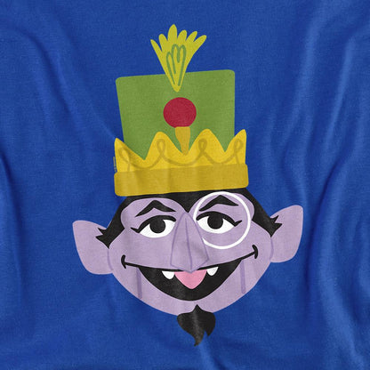 Royal Blue - Back - Sesame Street Unisex Adult Count von Count Nutcracker Christmas T-Shirt