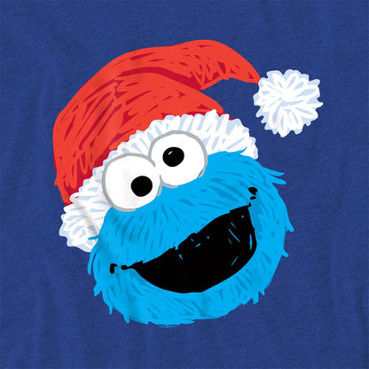 Royal Blue - Lifestyle - Sesame Street Unisex Adult Grover Scribble Heather Christmas T-Shirt