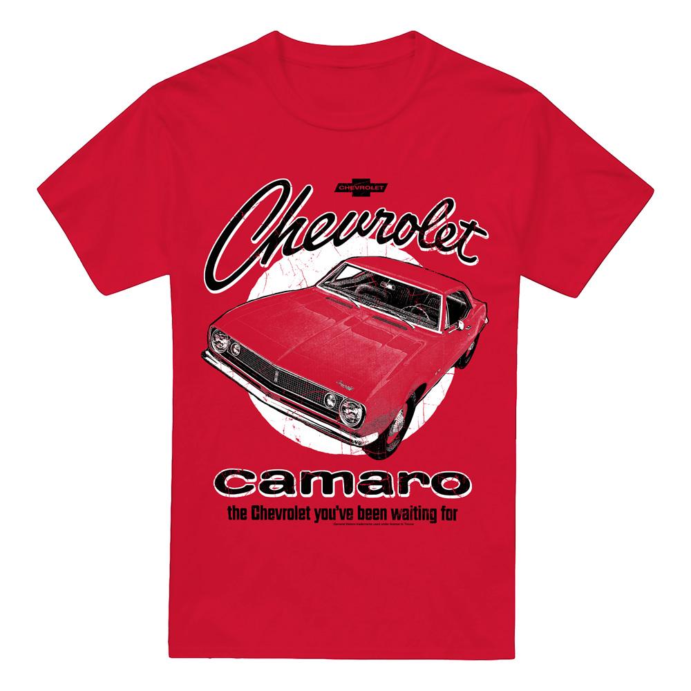 Red - Front - Chevrolet Unisex Adult Camaro Retro T-Shirt