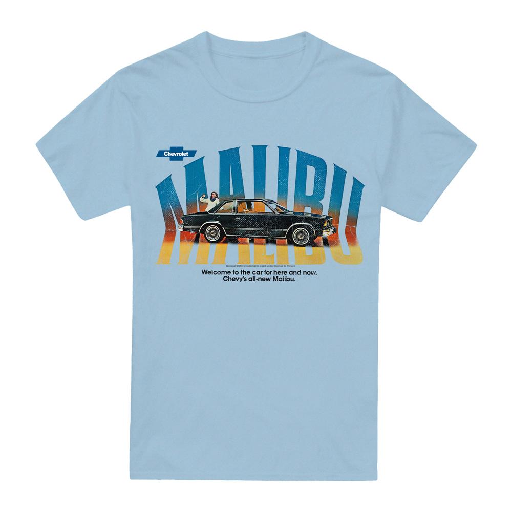 Light Blue - Front - Chevrolet Unisex Adult Thumbs Up T-Shirt