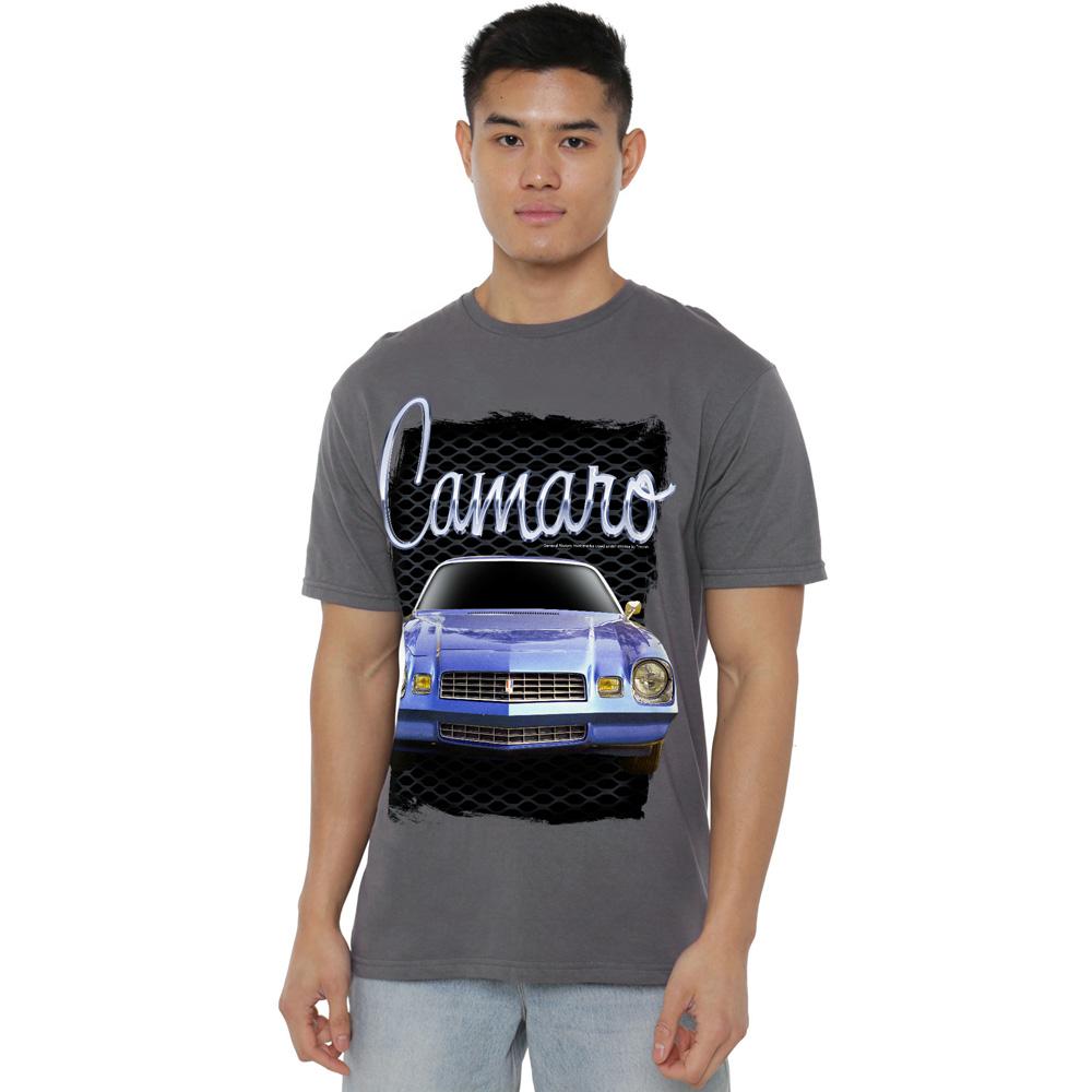 Charcoal - Back - Chevrolet Unisex Adult Camaro T-Shirt