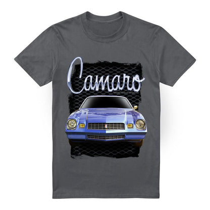 Charcoal - Front - Chevrolet Unisex Adult Camaro T-Shirt
