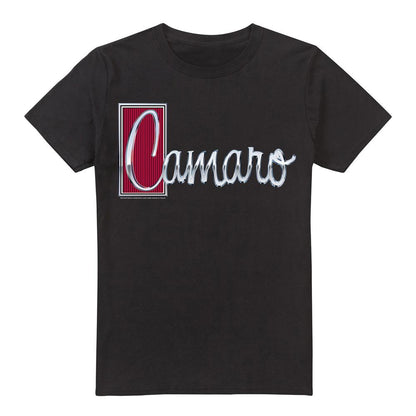 Black - Front - Chevrolet Unisex Adult Chrome Script T-Shirt