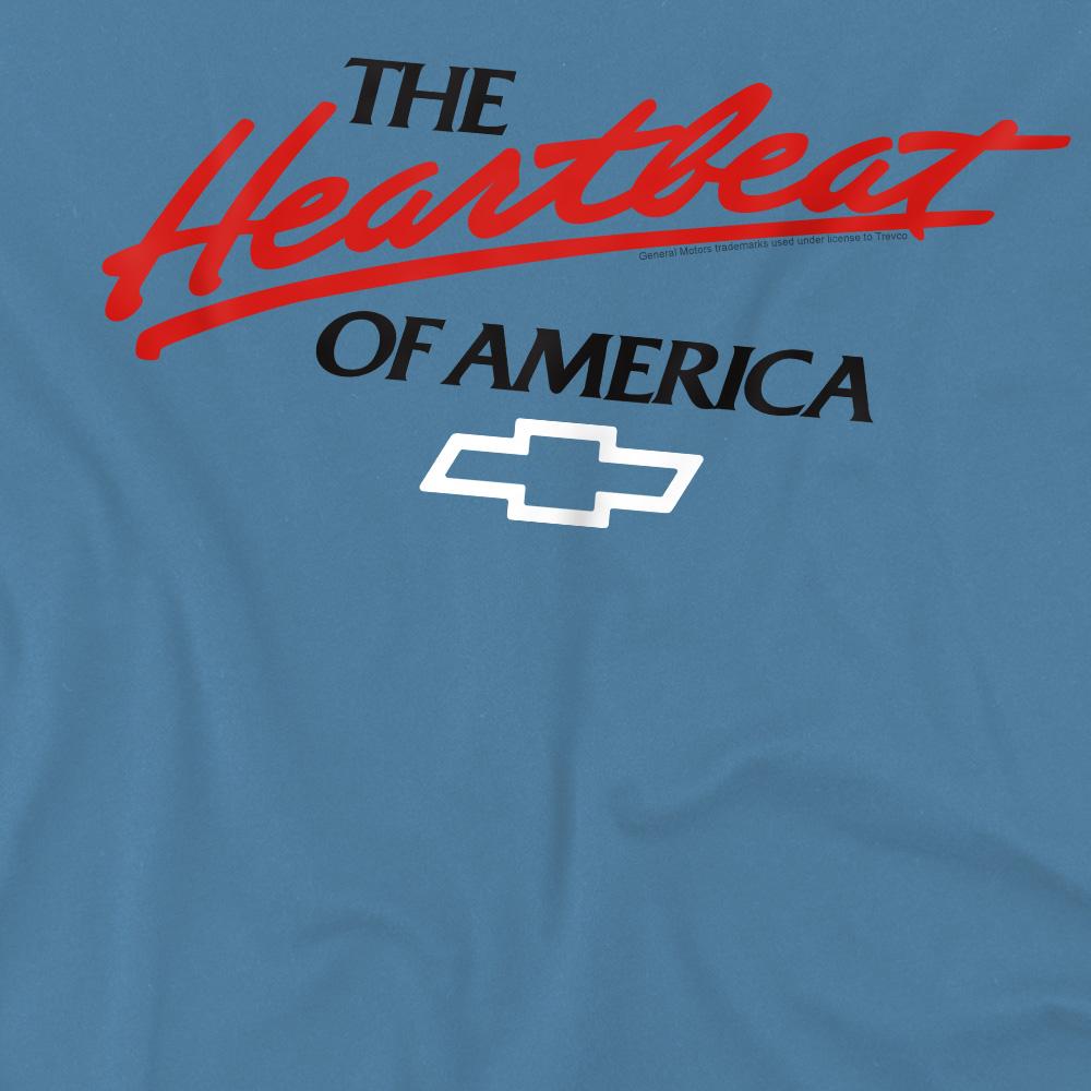 Carolina Blue - Side - Chevrolet Unisex Adult Heartbeat Of America T-Shirt