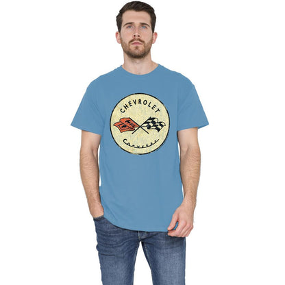 Carolina Blue - Lifestyle - Chevrolet Unisex Adult Old Vette T-Shirt