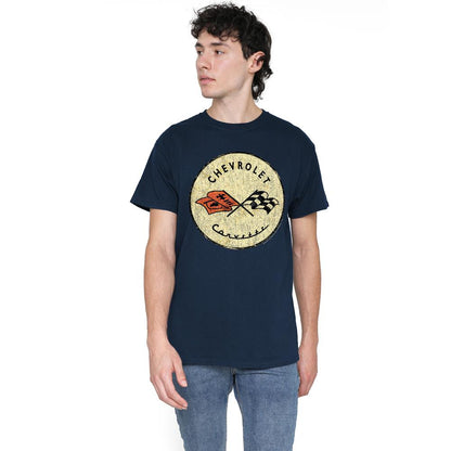 Navy - Lifestyle - Chevrolet Unisex Adult Old Vette T-Shirt