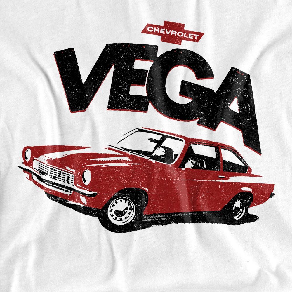 White - Side - Chevrolet Unisex Adult Rough Vega T-Shirt