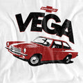 White - Side - Chevrolet Unisex Adult Rough Vega T-Shirt