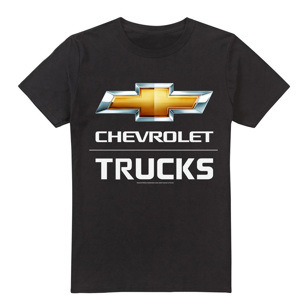 Black - Front - Chevrolet Unisex Adult Trucks T-Shirt
