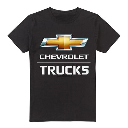 Black - Front - Chevrolet Unisex Adult Trucks T-Shirt