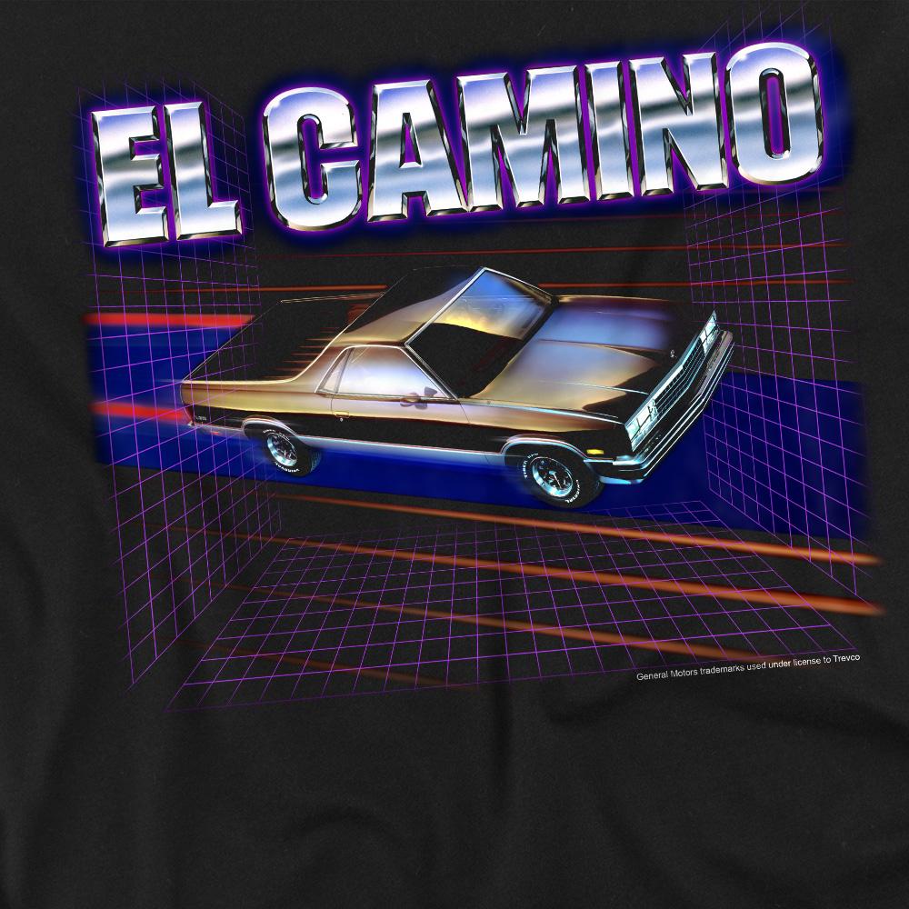 Black - Side - Chevrolet Unisex Adult El Camino 85 T-Shirt