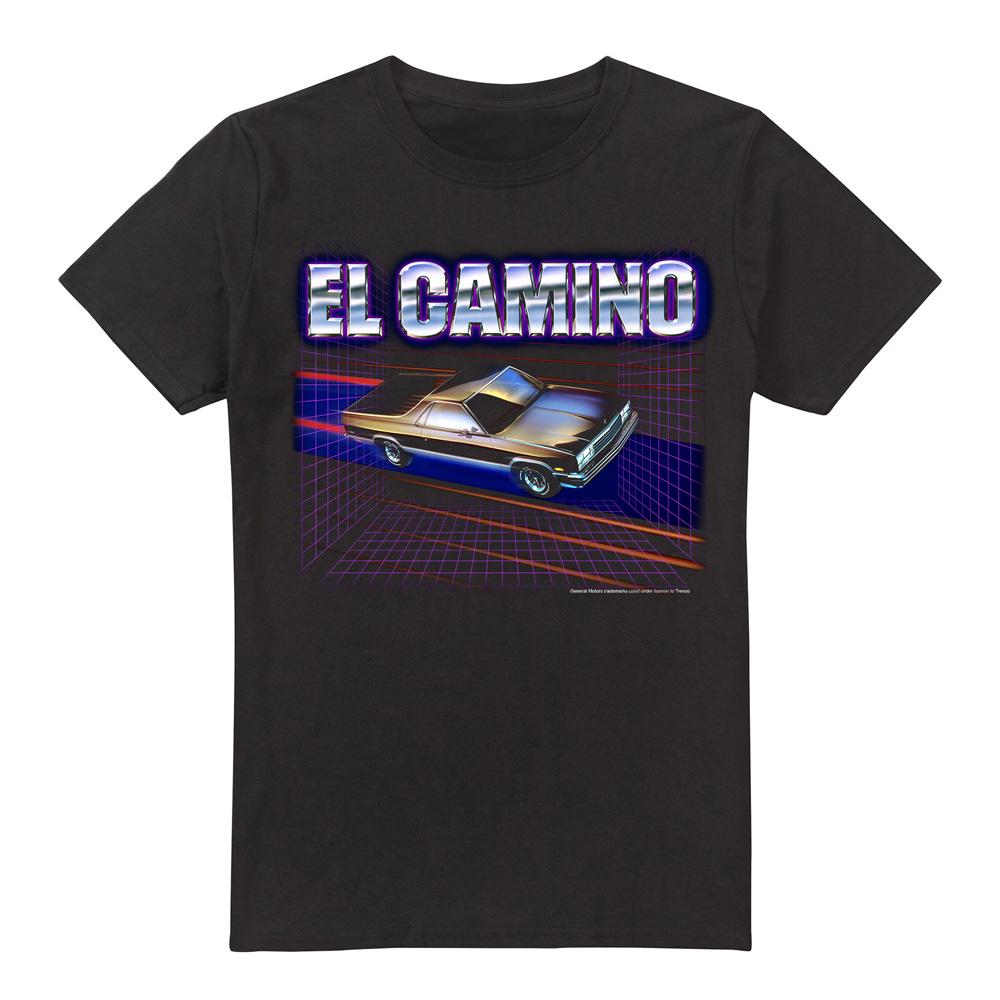 Black - Front - Chevrolet Unisex Adult El Camino 85 T-Shirt